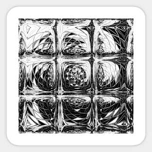 Gray Icecubes Frozen Winter Christmas Design Sticker